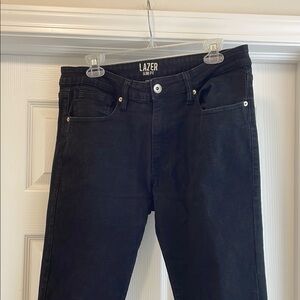 Lazer Slim Fit Black Jeans